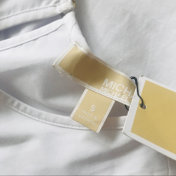 NWT Michael Kors | White Ruffle Tank - Picture 4 of 4
